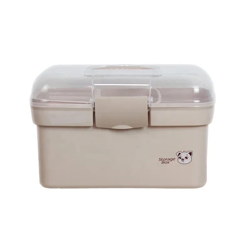 Healthcare travel portable plastic medicine box plastic storage medical  container first aid kit cosmetic box