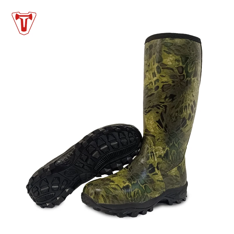 Rubber Hunting Boots Waterproof Insulated PRYM1 Camo Warm with 6mm Neoprene Durable Outdoor Hunting Boots