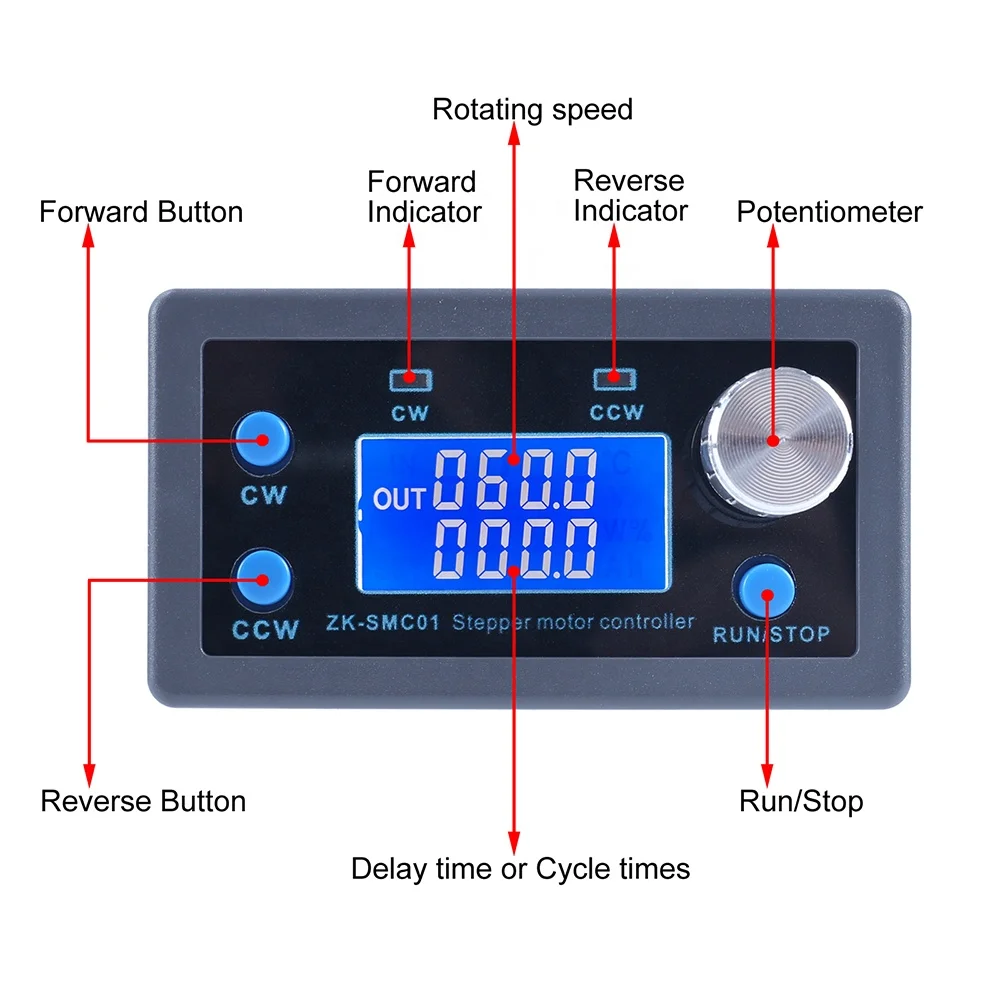 Контроллер шагового двигателя 5-30 в 42-57