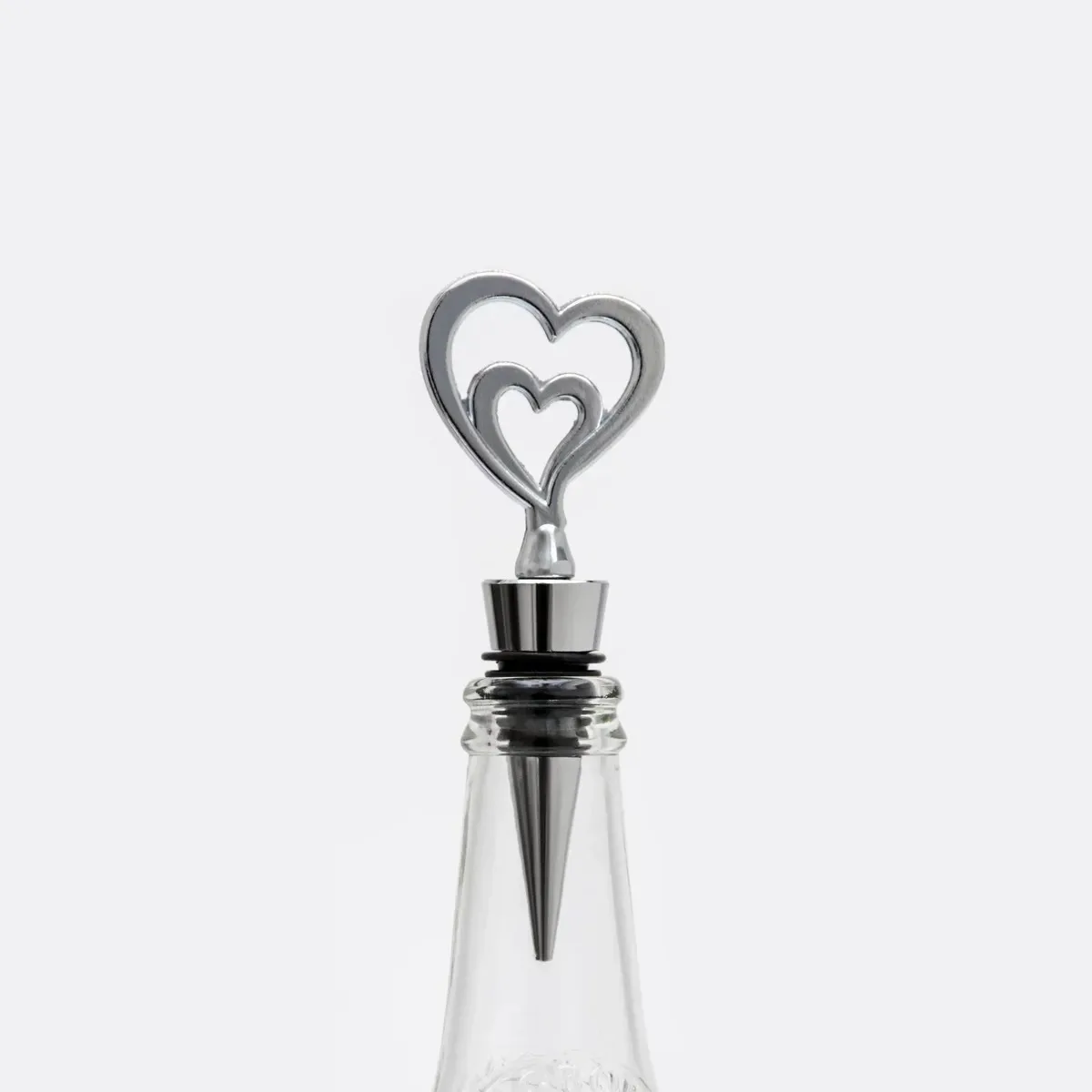 Zinc Alloy Love Heart Shape Wine Stopper Party Gift Bar Gadget Keep Fresh Bottle Plug For Wedding Decoration Wine Opener