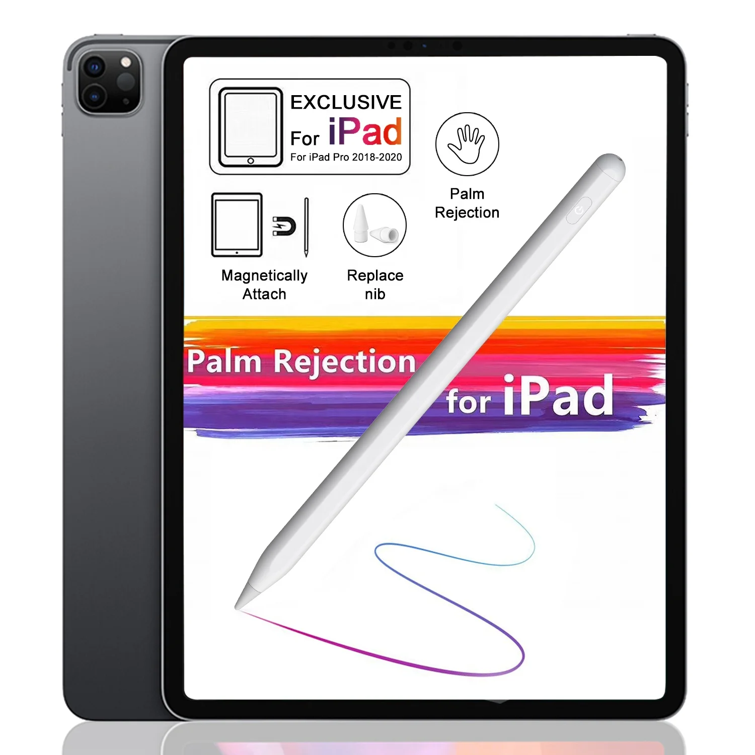 Новый дизайн стилус для Apple iPad Магнитная Зарядка сенсорные экраны активный емкостная