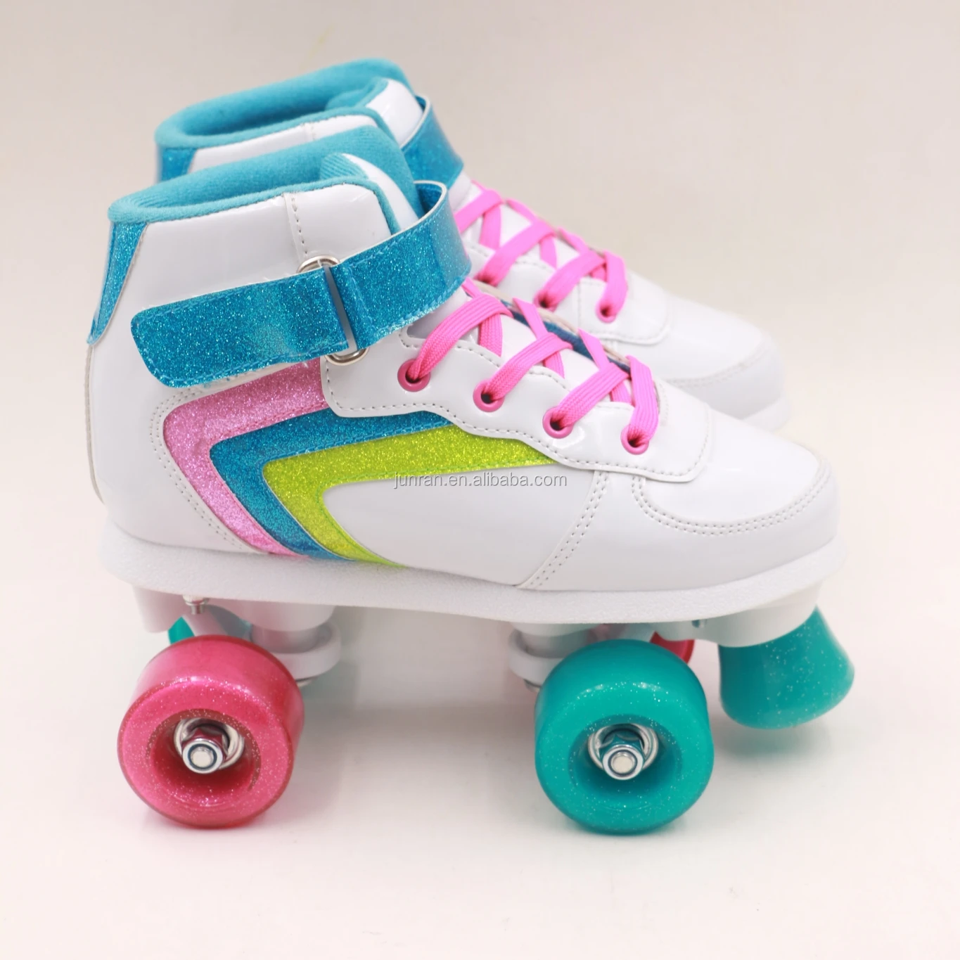 Kick Roller Shoes for Girls Suit all Flash Straight Row of Rollerblading