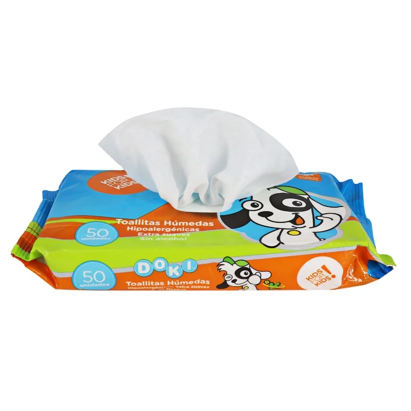 Haiji Chinese Supplier Sunscreen Wipes Nonwoven Strips Daily Lady Use Facial Tissue Wet Wipes