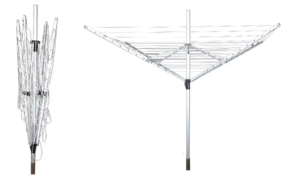 4 Arms Aluminum Rotary Airer Clothes Airer Drying Rack Retractable Portable Foldable Clothes Dryer Umbrella drying rack