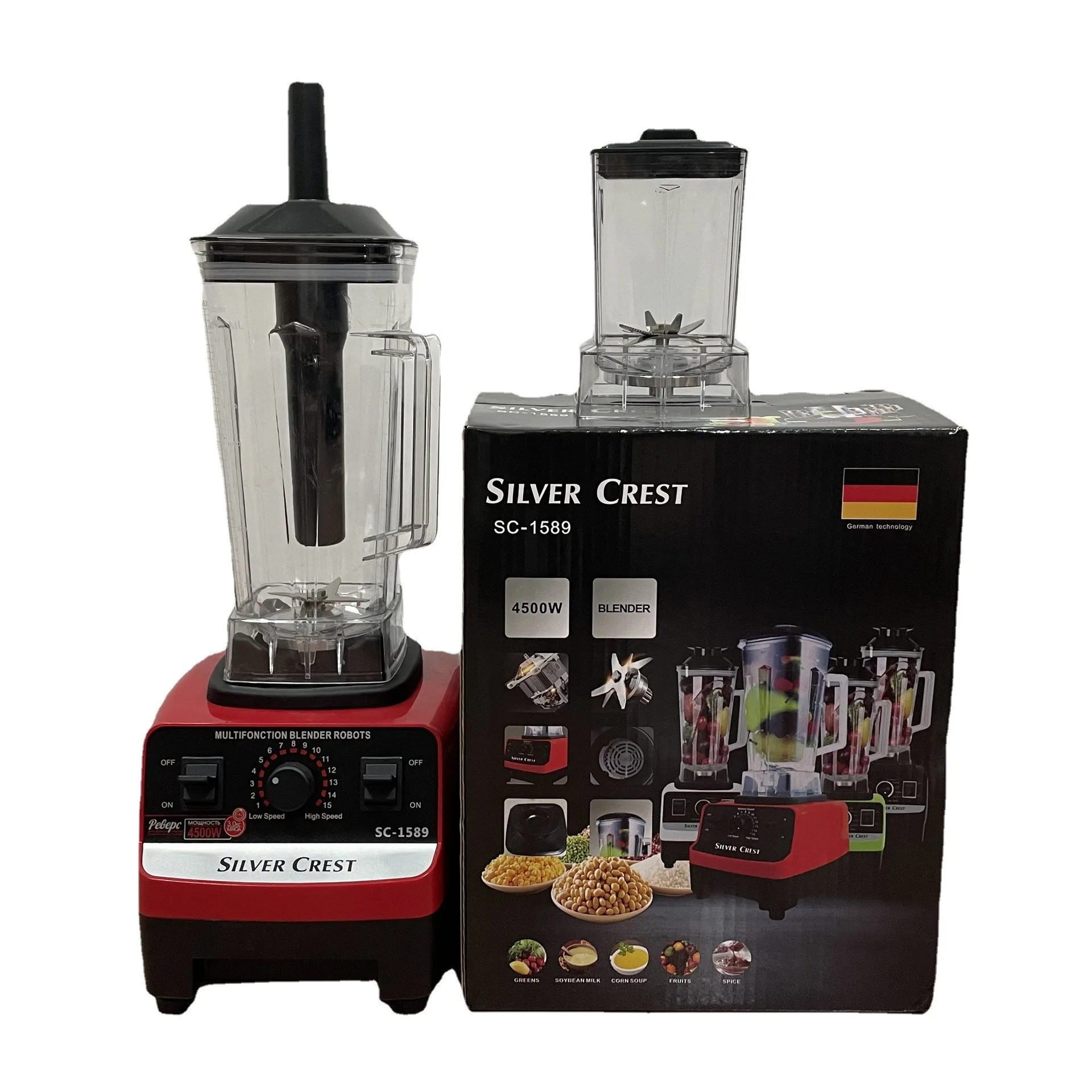 Домашняя машина для смузи SILVER CREST 4500 Вт кухонная кофемолка приготовления еды настенный Блендер с одной чашкой и