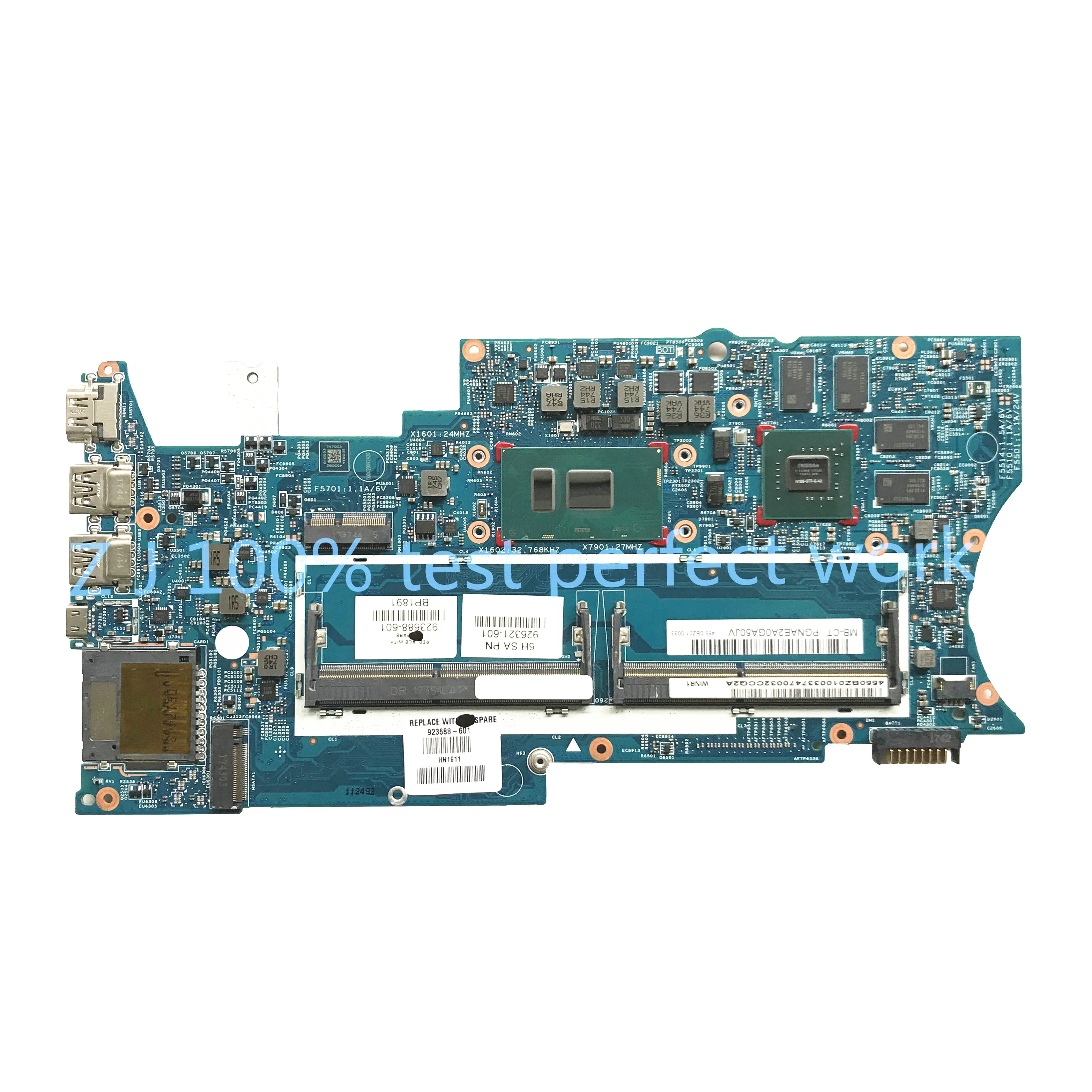 For HP PAVILION X360 14-BA Laptop Motherboard 923688-601 923688-001 With i7-7500u CPU 448.0BZ03.0011 DDR4 MB 100% Tested