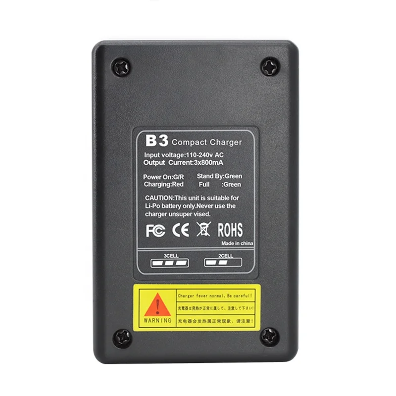 EU/US Plug Balanced battery charger HOTRC B3 Pro Compact 2S 3S Lipo Power Supply Charger for RC