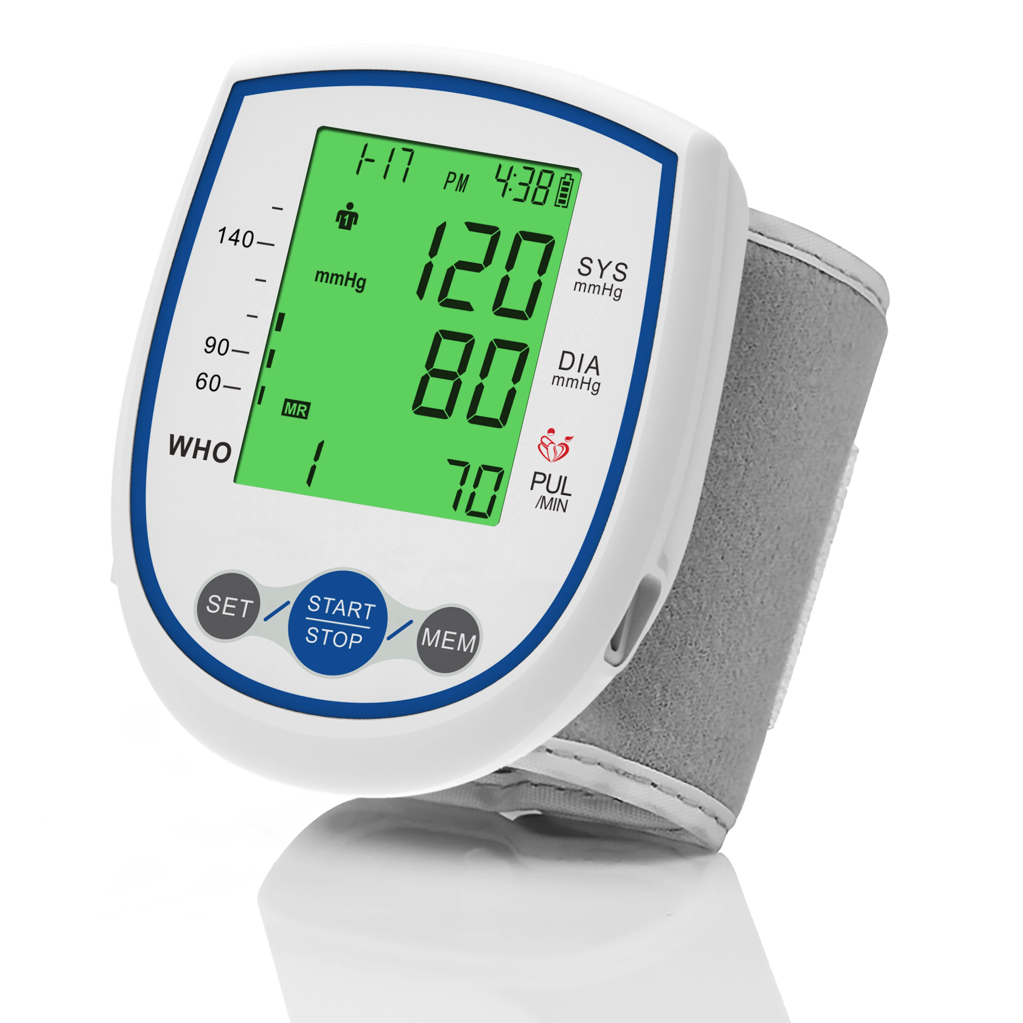 2022 high precision hot sale digital electronic wireless automatic wrist type blood pressure monitor blue tooth BP machine