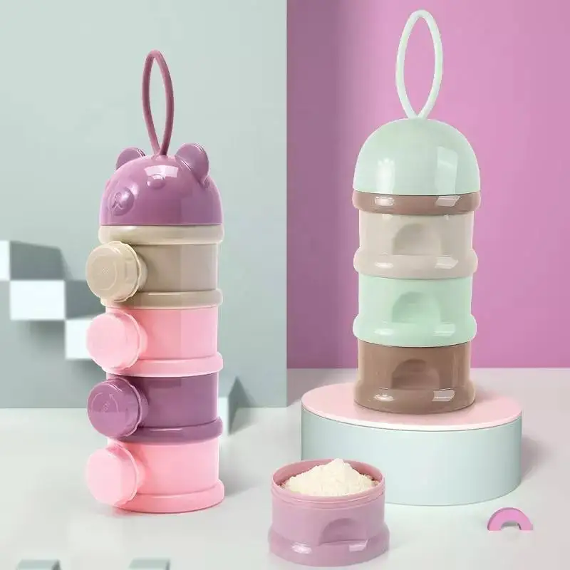 Portable travel Baby Food Storage Infant Toddle Snack Essential Cereal Container babies Milk Powder Box