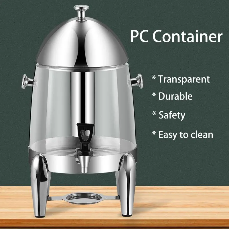 Stainless steel 12L plastic juice machine family hotel restaurant hot and cold coffee pot beer barrel