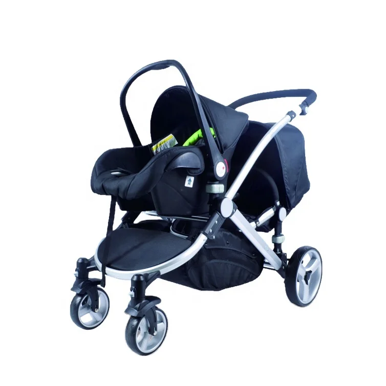 China Factory Supplied Top Quality Luxury Triple Safety Multifunction Twin Baby Stroller 3 In 1