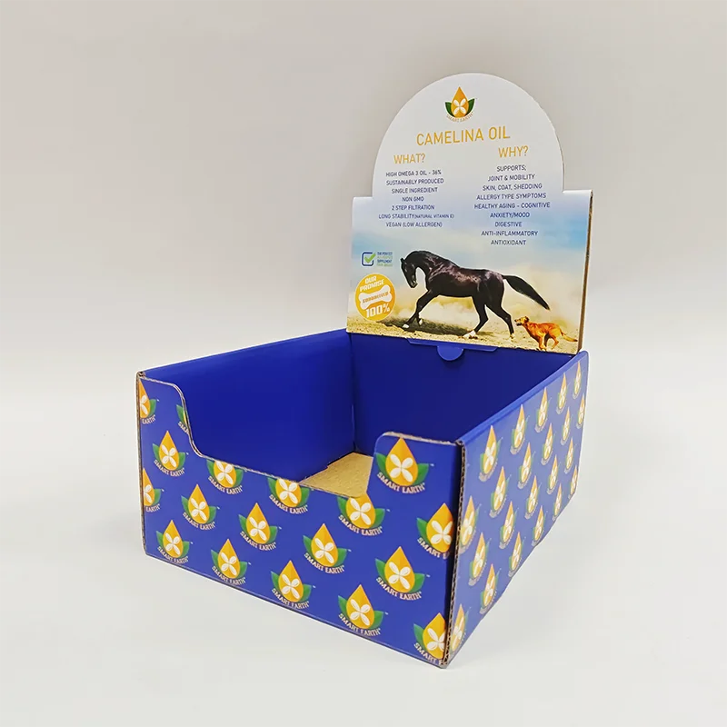 PDQ Counter Show Stand Display Box Cardboard Paper Table Pop up Counter Top cardboard counter display boxes for cosmetics