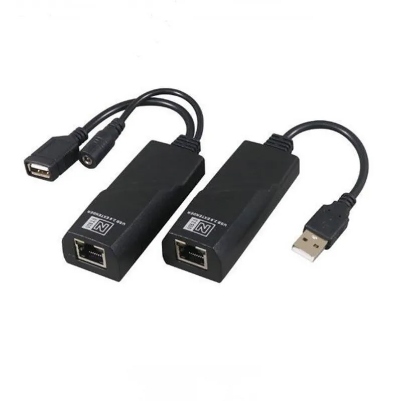USB 2.0 Extender to RJ45 Over Cat5 Cat5E Cat6 up to 100 meter for USB Flash Disk and Mouse Keyboard and more