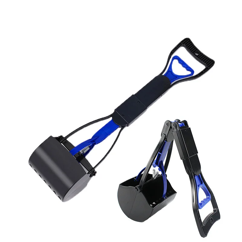 Manufacture custom logo durable foldable dog poop scooper portable non-breakable pet dog pooper scooper poop waste pick up rake