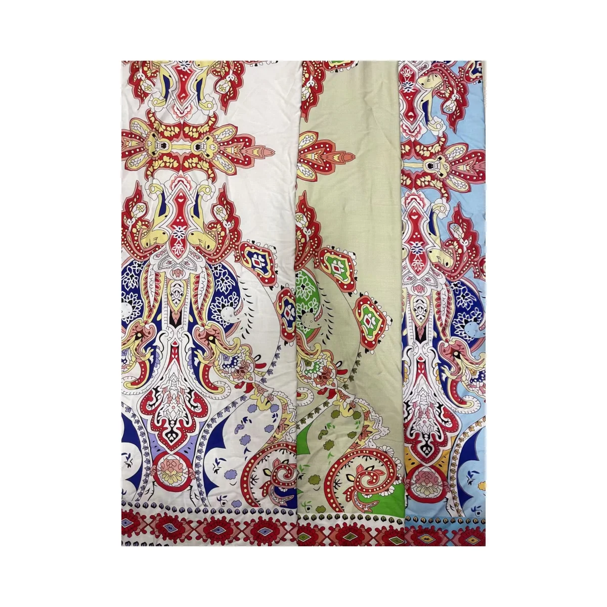 Fabric for Polynesian Tropical Print Dress Rayon Fabric 100% Viscose Factory Price Digital Printing 100%rayon Woven Fabric 30*24