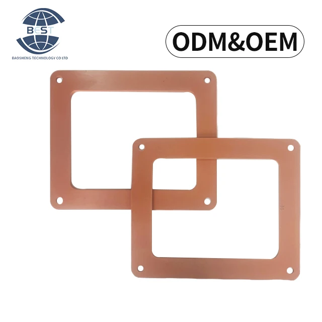 Support Non-standard Customized NBR HTV RTV MQ VMQ PVMQ Fireproof Insulation Rubber Mat & Rectangular Four-hole Silicone Mat