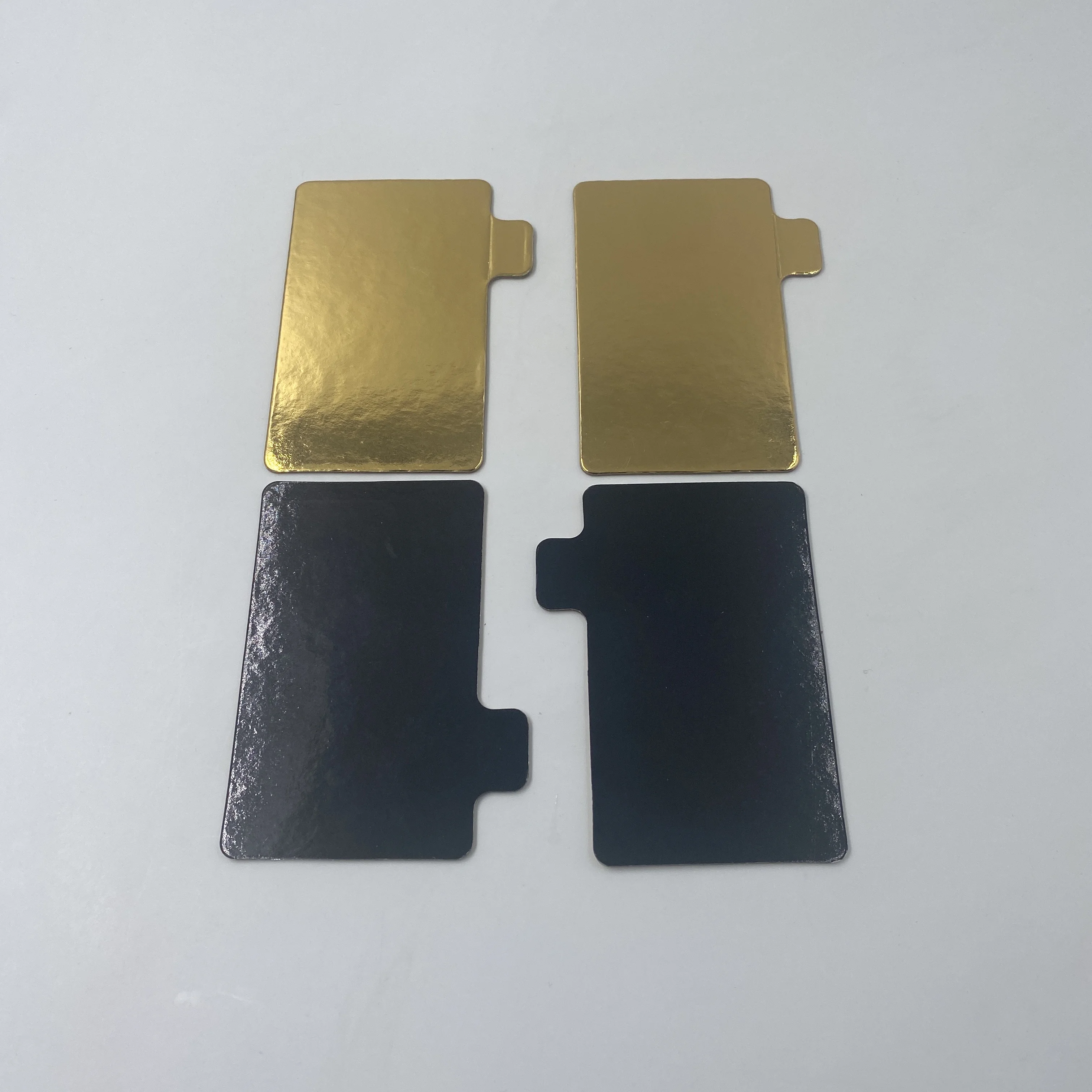 High Quality mini Gold and Black Rectangle Shape Cake Paper Boards for Cake