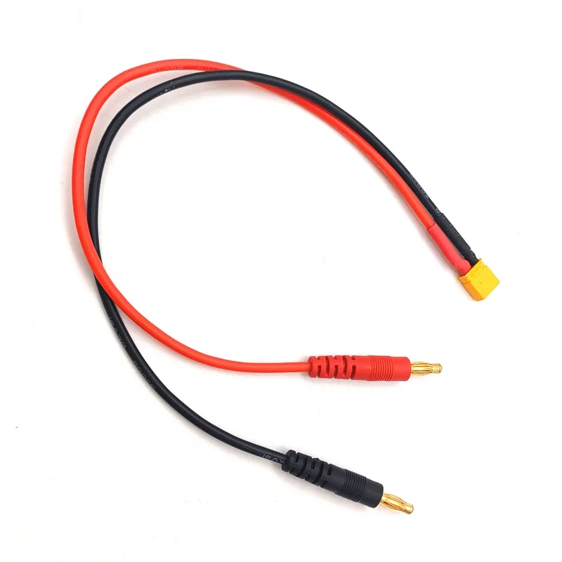 4.0mm Banana Plug to XT30U Male Charging Cable 16AWG Wire RC Lipo Battery Car Airplane Imax B6 Charger