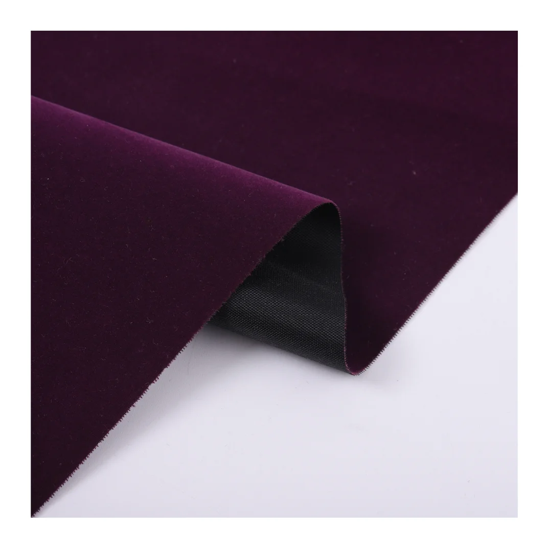 Chinese manufacturers produce high-quality 100 polyester fabric 55gsm 60d * 100D for flocking cloth jewelry packaging lining