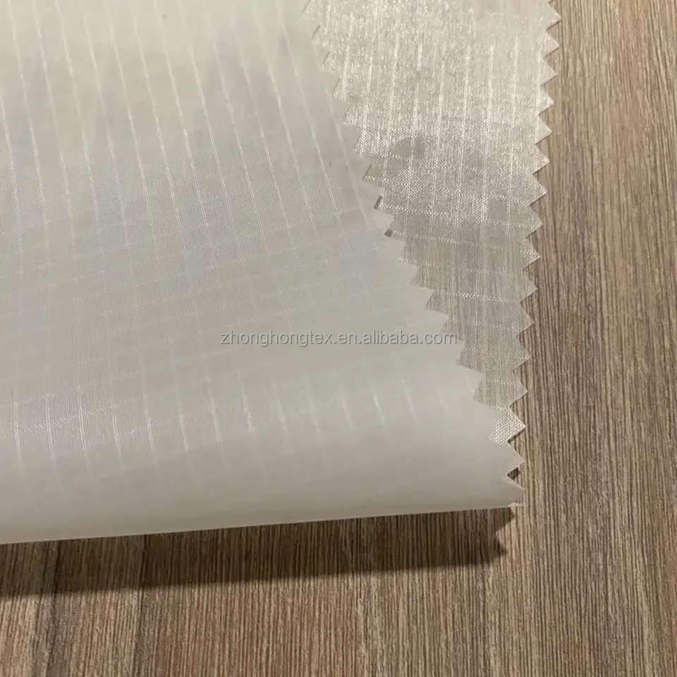 Wholesale High Quality Parachute Paraglider Fabric 30D Nylon 66 Ripstop Fabric 43GSM Double Side Silicone Coated