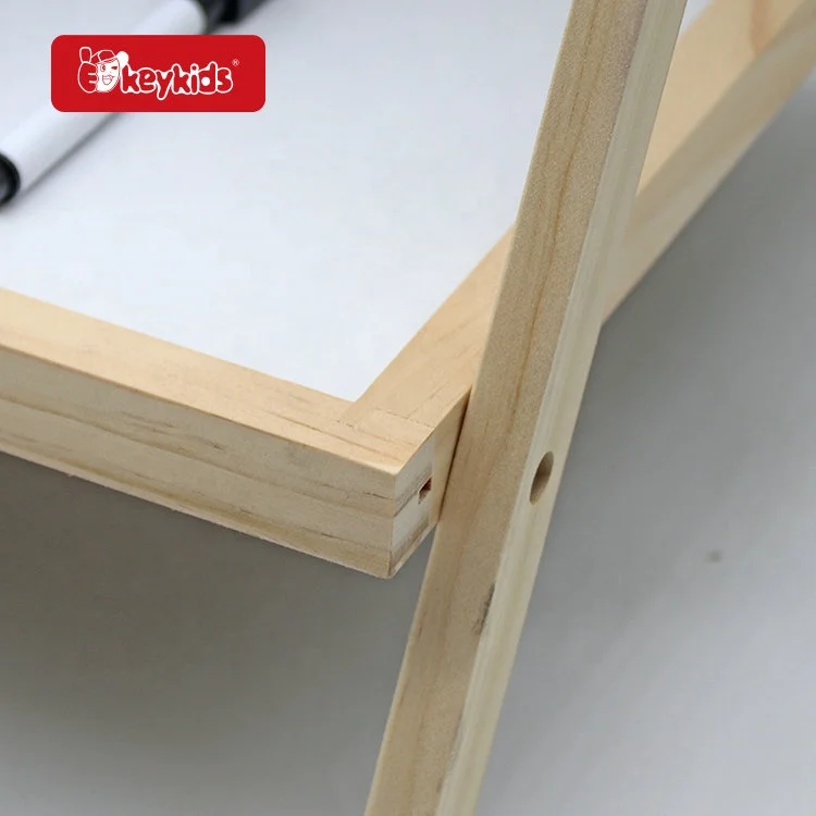 2 IN 1 Easel Chalk Drawing Board Wooden Magentic Whiteboard blackboard for Kids W12B048B