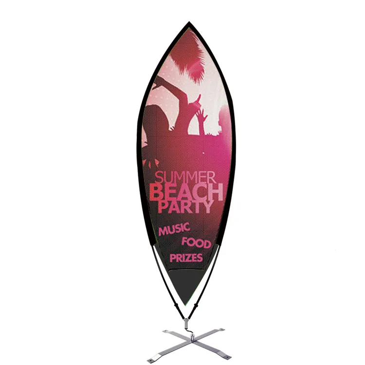 Weihai WZRODS Hanging Customized Banner Frame Strong Carbon Material Flag Signs Leaf Pole For Business