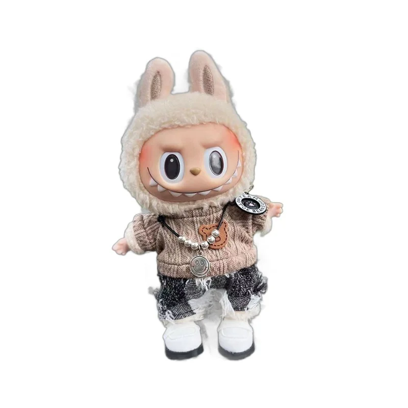 Dress Outfit Clothes only 17cm pendant blind box macaron Labubu keychain