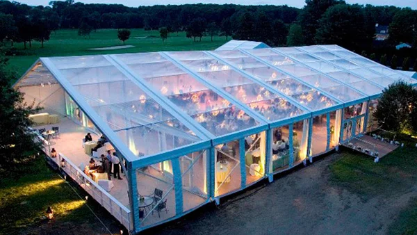 1000 People Marquee Clear Roof Outdoor Transparent Wedding Tent For Luxury Wedding Party Event