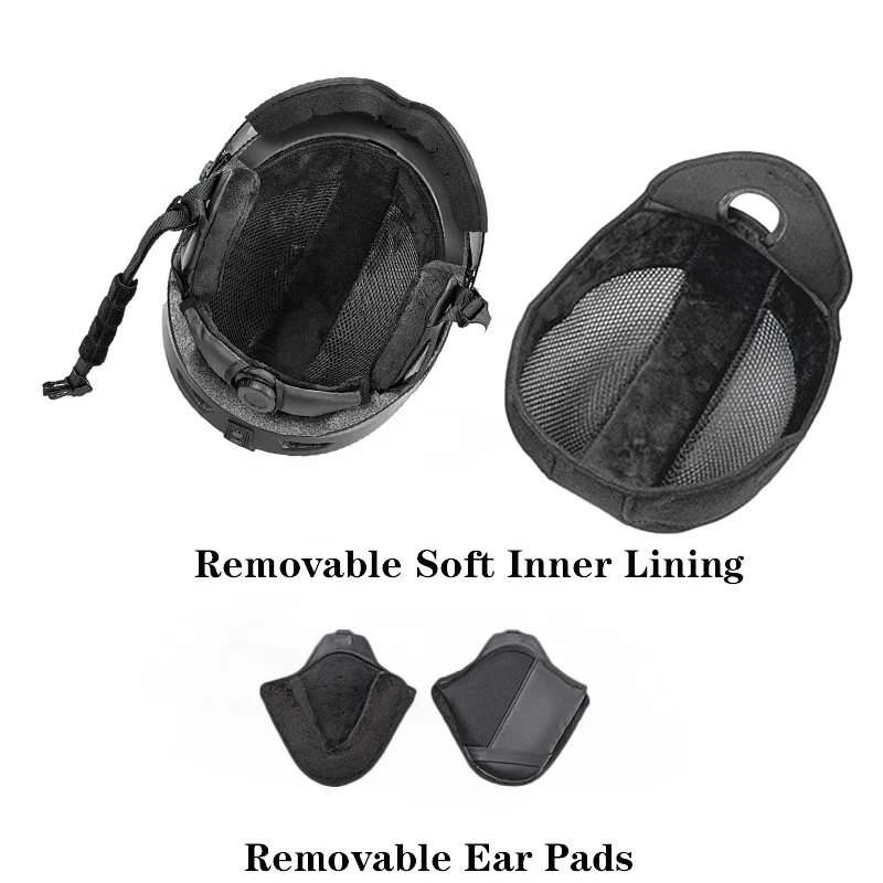 CE EN1077 Approved Light Weight Adjustable Vents Ski Helmets with Visor Protective Gear for Skiing Snowboarding Cycling