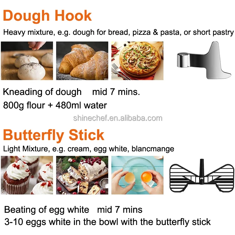 5L Multifunctional Dough Maker Kneading Machine Kitchen Bread Dough Mixer