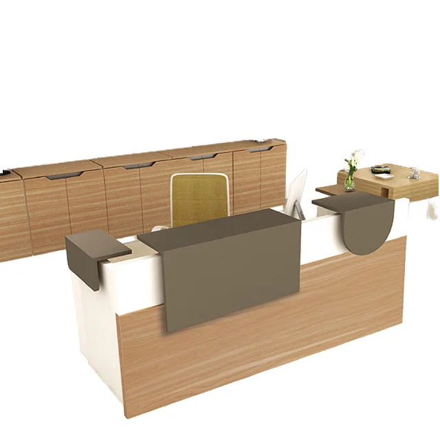 Factory Sale Customizable Modern Office Furniture Hot Selling Simple Receiving Table with Wood Material New Trend Design