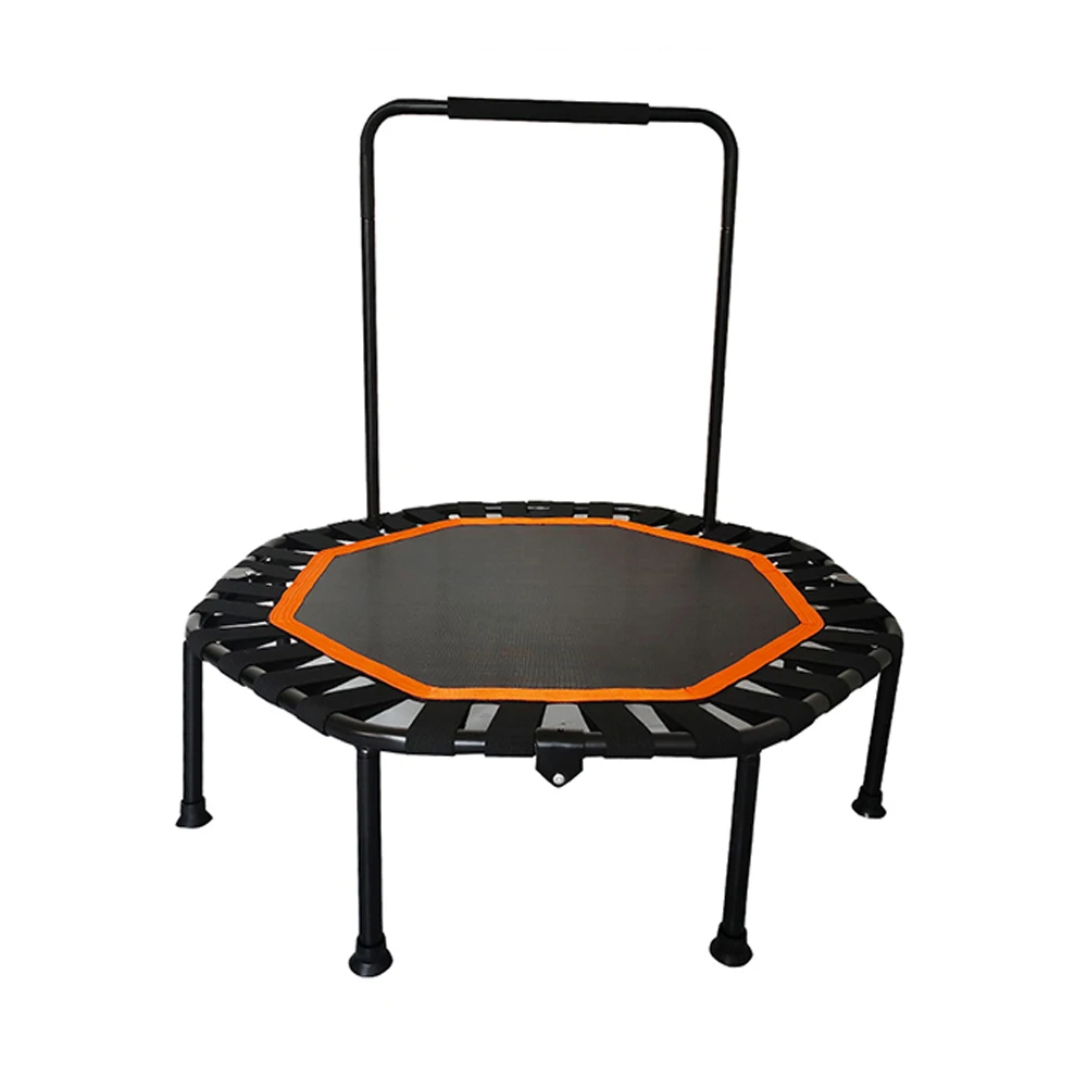 Mini Trampoline for Adults Fitness Foldable 42-In Octagonal Silent Safe and Stable Slingshots