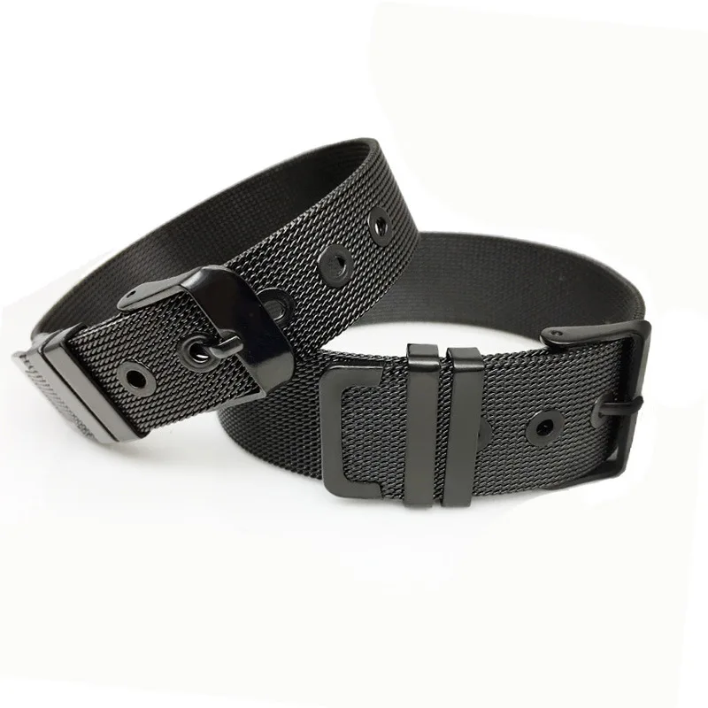 Модный сетчатый Браслет из нержавеющей стали регулируемый ремешок для часов 6-18 мм браслет мам мужской подарок ювелирные изделия
