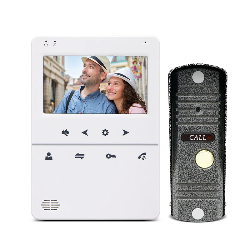 4 провода вилла видеодомофон Интерком с камерой pinhole