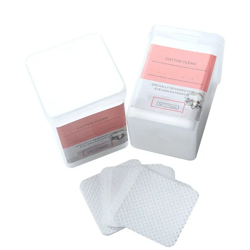 Китайский сайт продаж 170 шт./кор. рекламные нетканые белые салфетки для снятия клея для ресниц