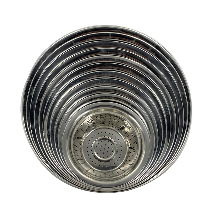 Kitchen drying bowl basket washing rice sieve leakage basin size 32cm