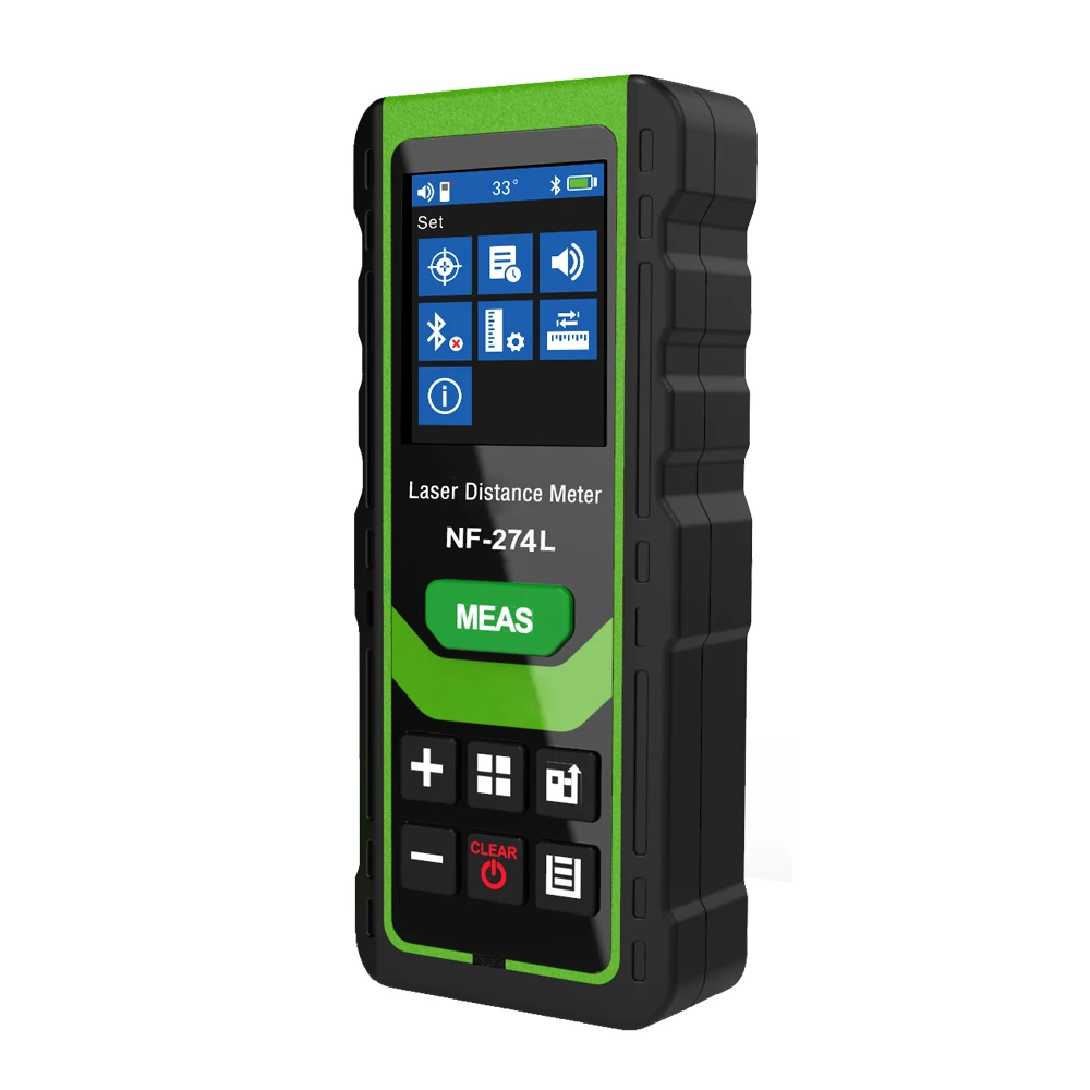 Measuring Instrument with Data Storage Green Light Laser Distance Meter