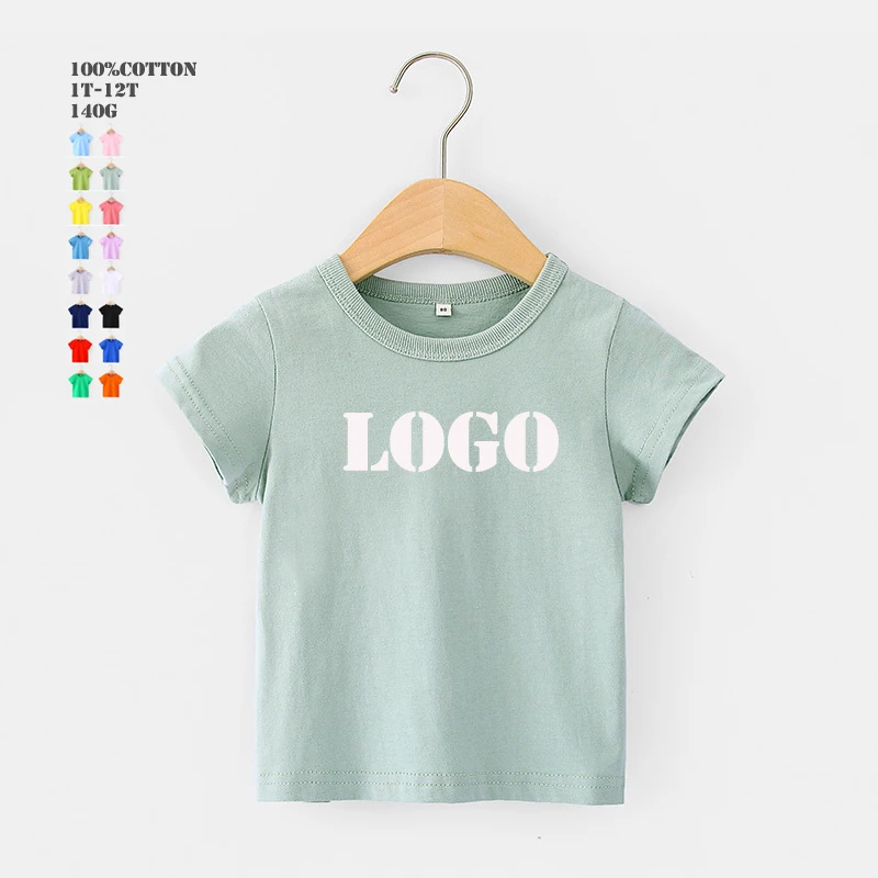Kids T Shirt Custom Logo Blank T-shirt Toddler Boys Baby Tshirt for Kids