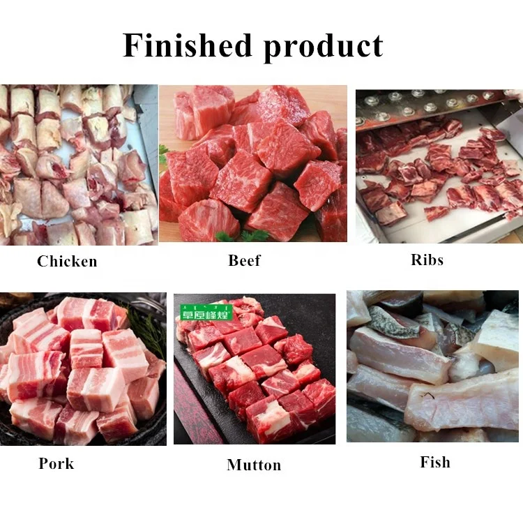 
LANDA Hot sell frozen beef cutting machine chicken cube cutting machine 