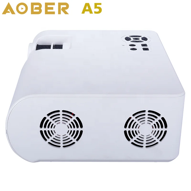Mini HD LED LCD Projector 720p 3D 4K Video Factory OEM ODM AOBER A10 Android 9.0/11 Smart Wifi USB 200 Ansi Lumen