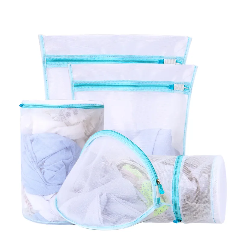 
Factory direct supply 5-piece foldable laundry bag, laundry bag, laundry mesh bag 