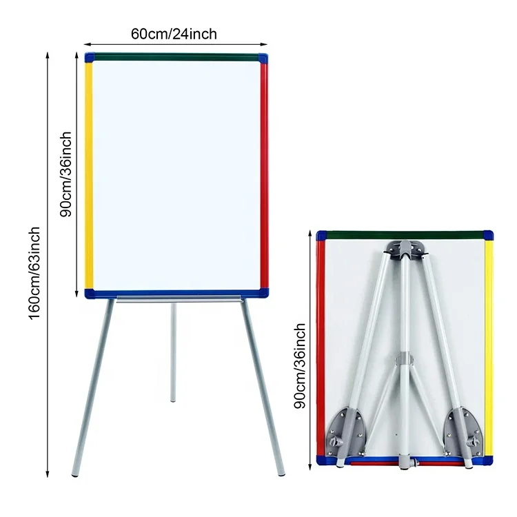 90x60cm tripod flip chart stand height adjustable whiteboard flipchart easel mobile flip chart board with stand price