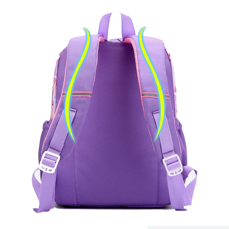 Full cartoon print light weight durable large capacity 1-3 grade student children boys and girls school bags