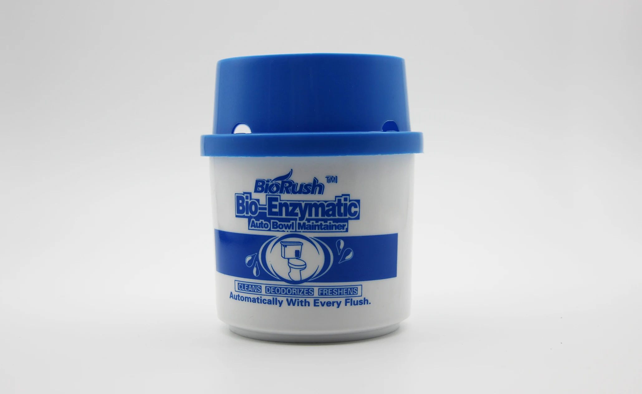 Blue Solid Toilet Bowl Bio-enzymatic Cleaner and Toilet Deodorizer in Tank Lemon Fragrance