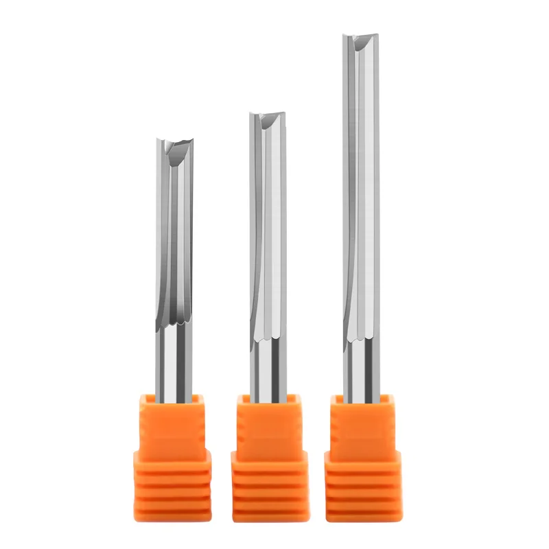 cnc carbide tools  Straight slot milling cutter wood router bits  woodworking double flute Straight endmill