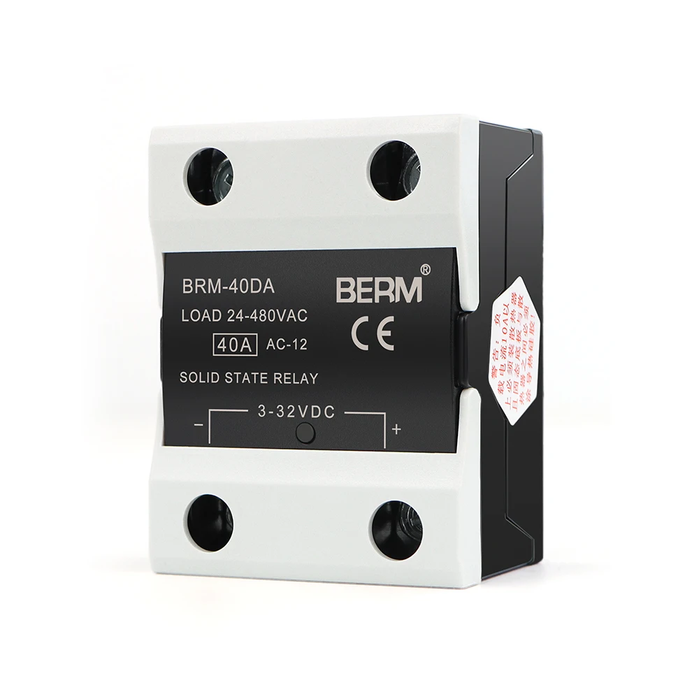 BRM-40DA SSR 40DA  Double clamshell solid state relay Dc controlled AC ssr 10a Single phase ssr 40DA