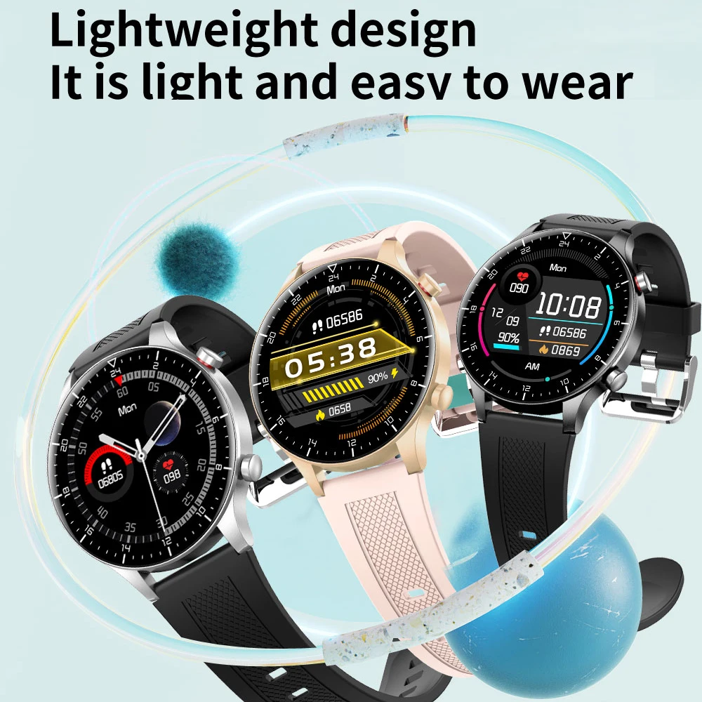 Eseed NY19 1.3 inch 360*360 High Solution Screen Reloj Smart Watch IP68 Waterproof Smartwatch for Men Women OEM 2022