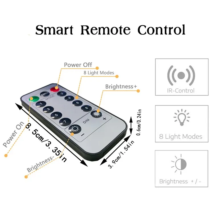 Ко Дню Святого Валентина 8 режимов свадеб и рождественских праздников, светодиодная линейная гирлянда медный провод гирляндой
