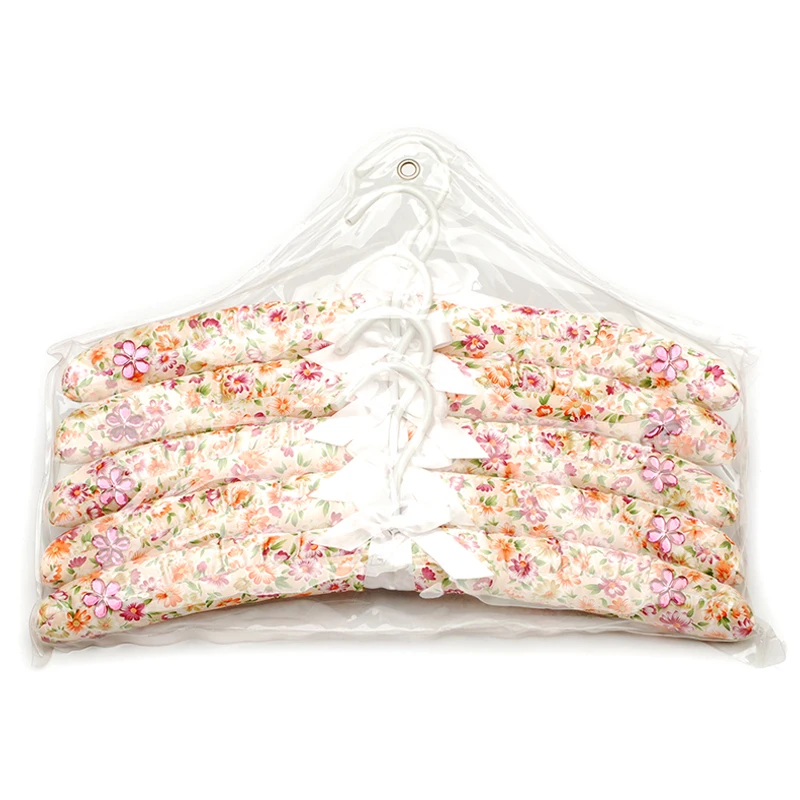 Assessed Supplier Hook Covered Plastic Tube Satin Dress Hanger