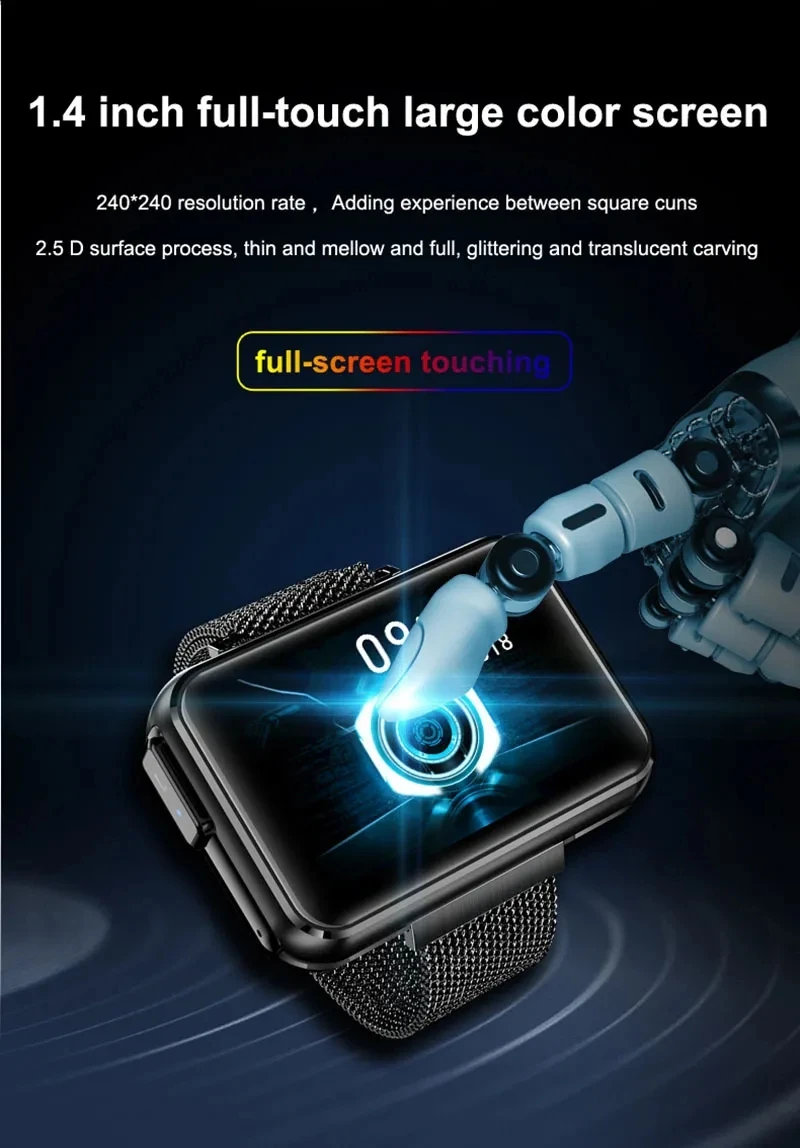 Dropshipping 2021 newest Big Screen Smart Watch t91 Bt Music Player Hifi Tws Earphones Smart Bracelet 2 In 1 Smartwatch T91